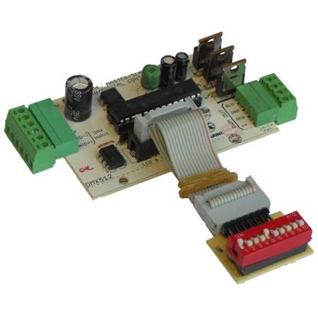 KRBDMX02-1 - 512 adres Slave DMX kontrol kartı