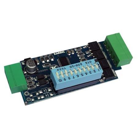 KRBDMX04 - 512 adres Slave mini DMX kontrol kartı