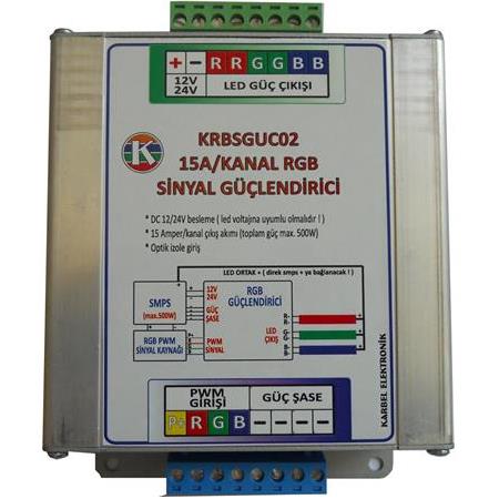 KRBSGUC02 - 15A/KANAL RGB SİNYAL GÜÇLENDİRİCİ