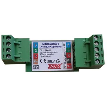 KRBSGUC01 - 4A/KANAL RGB SİNYAL GÜÇLENDİRİCİ