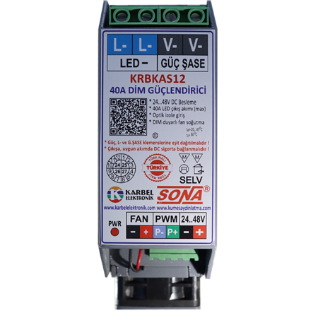 KRBKAS12 - 40A 24/48V DİMMER GÜÇLENDİRİCİ