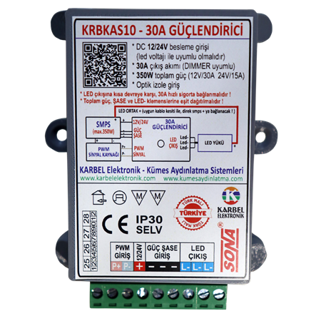 KRBKAS10 - 24V 30A DİMMER GÜÇLENDİRİCİ