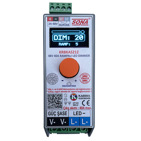 KRBKAS212 - 40A 24/48V OLED RAMPALI DİMMER